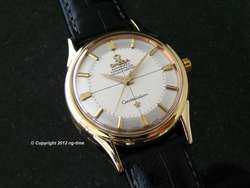 SPECTACULAR 18K SOLID GOLD 1960 PIE PAN Omega Constellation SIGNED 7X 