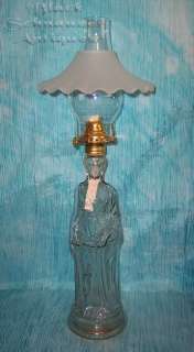 Lady Warrior Oil/Kerosene LAMP w/Petticoat Shade  