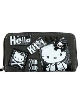Loungefly Hello Kitty Punk Kitty Studded Checkbook Wallet  