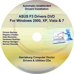 Asus F3 Drivers Restore Recovery CD/DVD  