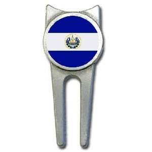  El Salvador flag golf divot tool 