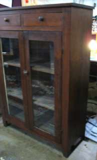 Antique Walnut Jelly Cupboard Country Kitchen Cabinet  