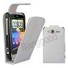 White Flip Leather Pouch Case For HTC Wildfire S G13  
