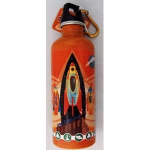  Stainless Steel Rocket Water Bottle 16.9 ounces: Sports 
