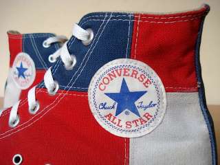 Vintage 80s CONVERSE CHUCK TAYLOR Made in USA 9.5 All Star Patchwork 