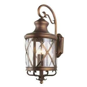   Lantern, Antique Copper Finish with Seeded Glass: Home Improvement