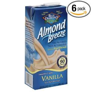 Blue Diamond Breeze Vanilla, 32 ounces (Pack of6):  Grocery 