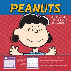 Snoopy & Friends Peanuts Weekly 2012 Wall Calendar  