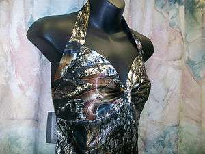   Made in the USA CAMO Prom Wedding Bridesmaids Dress Halter Style
