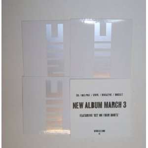  U2 No Line on the Horizon 4 Stickers Silver and White 
