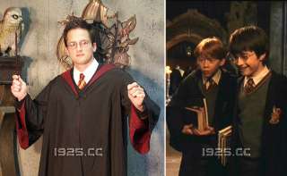 Harry Potter Gryffindor School Uniform Magic Costume With Badge