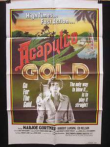 Acapulco Gold original 1 sheet movie poster 1978 high times!  