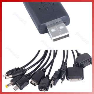 10 in 1 Universal Multi USB Charger Cable For Cellphone iPhone iPod 