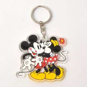    Minnie Kisses Mickey Key Ring Keychain Key Fob: Office Products
