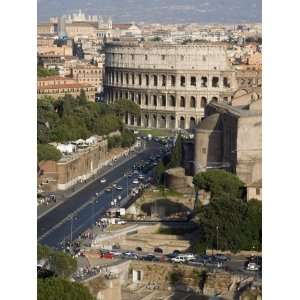  View from Altare Della Patria of Colosseum, Rome, Lazio 