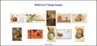 HALLOWEEN VINTAGE IMAGES POSTCARDS GREETING CARDS CD  
