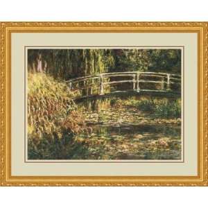 Water Lily Pond   Pink Harmony by Claude Monet   Framed Artwork 