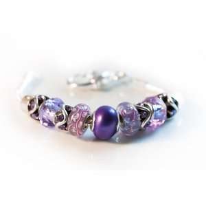  Purple Pearl Swirl Petite Bracelet Jewelry