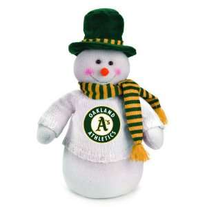 18 MLB Oakland Athletics Snowman Decoration Dressed for Winter 