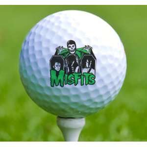  3 x Rock n Roll Golf Balls Misfits: Musical Instruments