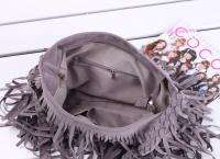 Tassel Fringe Style Lady handbag Shoulder Bag Faux Suede Messenger 