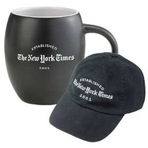  New York Times ???Established 1851??? Cap and Mug Set 