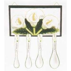  LILY Wall Plaque with Measuring Spoon Set *NEW*!: Kitchen 