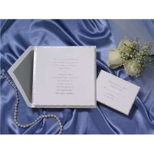   Torn Silver Deckled Edge Wedding Invitations: Health & Personal Care