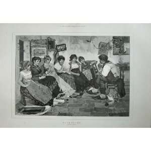  1888 Laurenti Fine Art Love Tales Man Ladies Romance