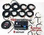   8x Halogen Strobe Light Kit Rescue SUV Security Tow EMS HID 160 Watts
