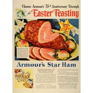  Ad Armour Star Easter Religious Holidays Ham 75th Anniversary Recipe 