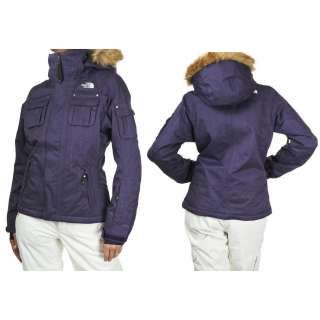 THE NORTH FACE WOMENS BAKER DELUX WATERPROOF INSULATED JACKET PURPLE 