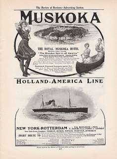 1905 Grand Trunk Railway Ad: Royal Muskoka Hotel Canada  