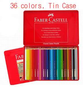 FABER CASTELL Watercolour Pencils, Tin Case,12/ 24/ 36  