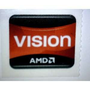  AMD CPU Vision Logo Stickers Badge for Laptop and Desktop 