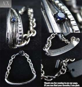 Armani Exchange Men Wire Wrap Bracelet Silver Metal NWT  