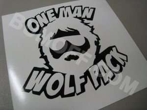 Hangover One Man Wolf Pack Sticker CUSTOM COLOR BUMOFF  