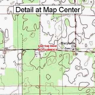 USGS Topographic Quadrangle Map   Live Oak West, Florida (Folded 