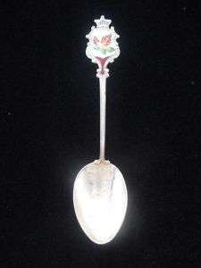 Sterling Silver QUEBEC Souvenir Spoon Gold Washed  