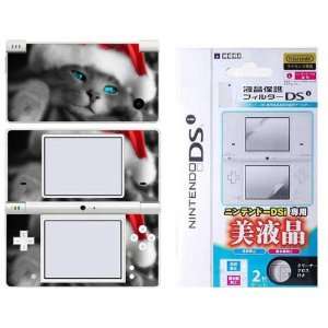   Deal: Nintendo DSi Skin plus Screen Protector   Christmas Kitty Cat