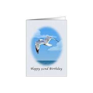  92nd Birthday, Ring billed Gull Bird Card Toys & Games