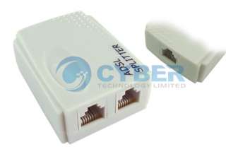 Telephone RJ11 Line ADSL Modem Micro Filter Splitter  