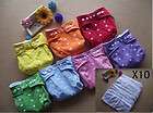 WOW U PICK 7 X Reusable Cute Cloth Diapers nappie with 10 inserts