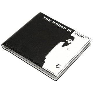 Scarface Tony Montana Black and White Leather Bifold Wallet by Mustard