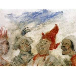 Hand Made Oil Reproduction   James Ensor   24 x 18 inches   Gilles et 