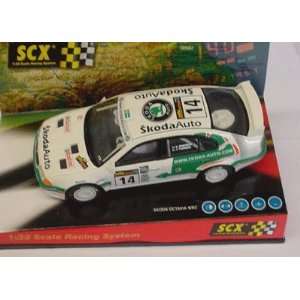  SCX   1/32 Skoda Octavia WRC Eriksson Xenon White/Gr #14 