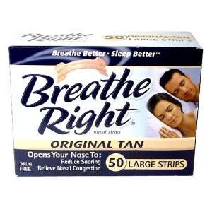 Breathe Right Nasal Strips, Tan, Large 38 ea