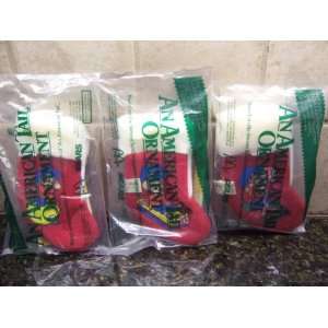 Set of 3 Vintage FIEVEL AN AMERICAN TALE Christmas Stockings/Ornaments 