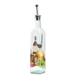  WINE & CHEESE GLASS OIL BOTTLE