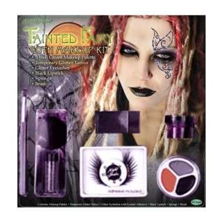  Ladies Tainted Fairy Goth Costume Makeup Kit Clothing